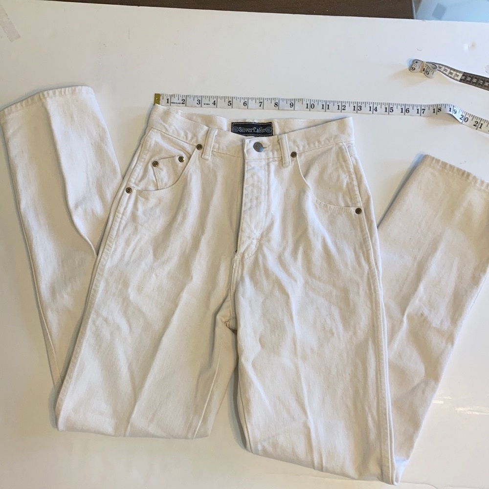 Off White Vintage Wrangler/SilverLake Jeans